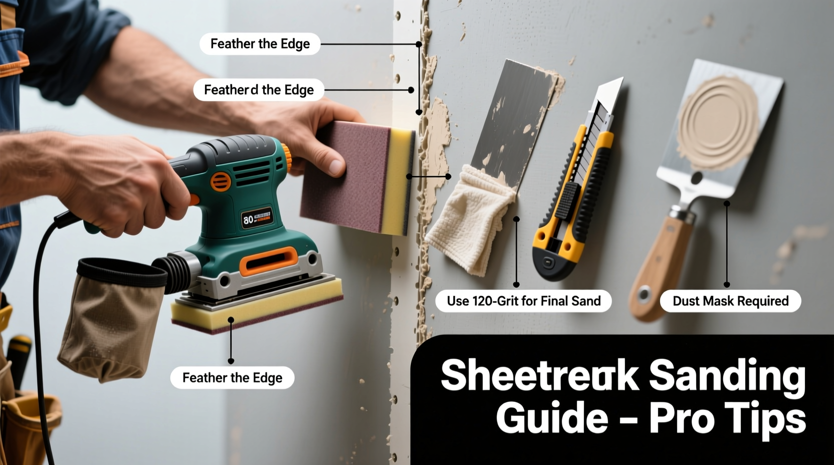guide to the best way to sand sheetrock with essential tools and tips