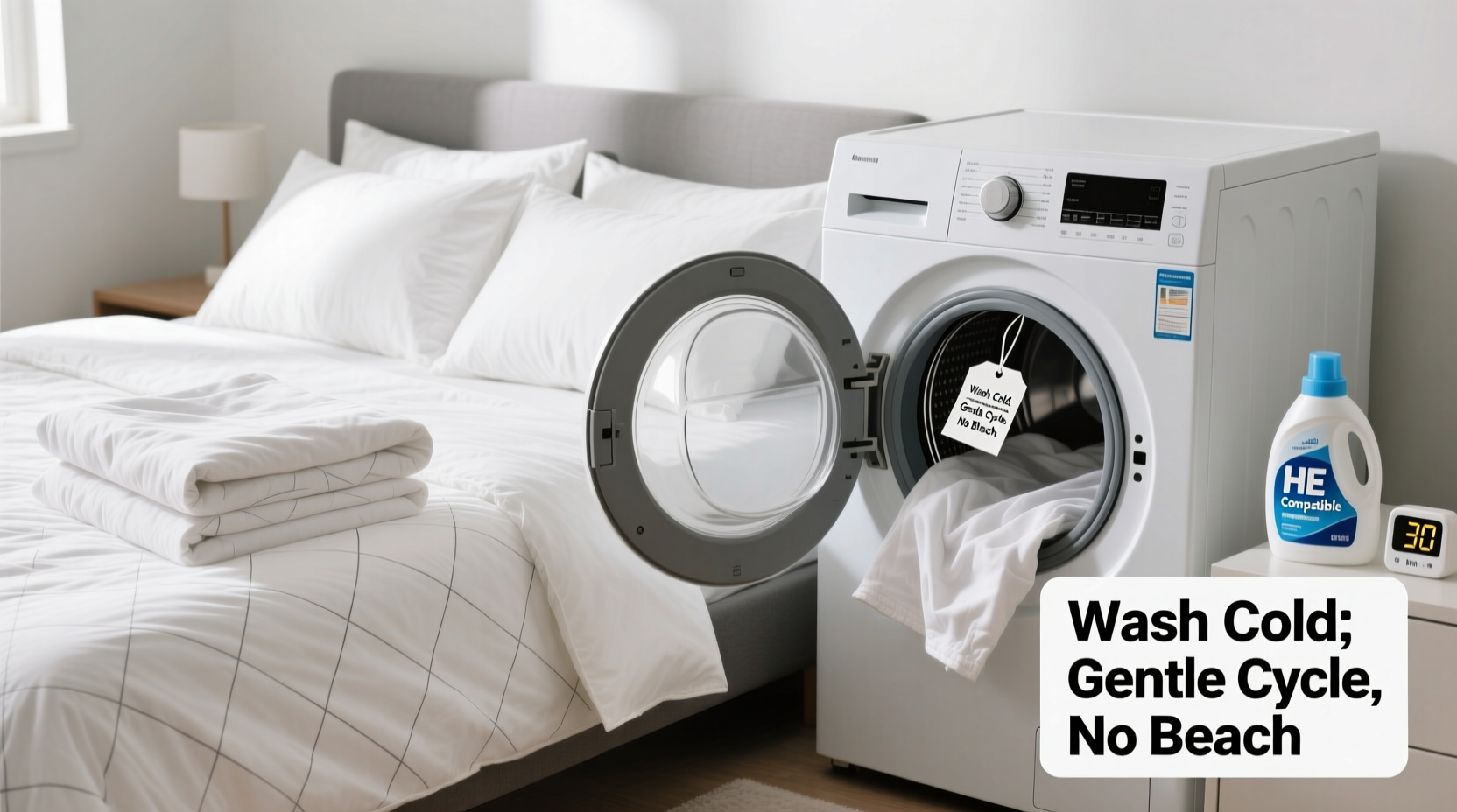 essential tips for machine washing bedding sets safely and effectively