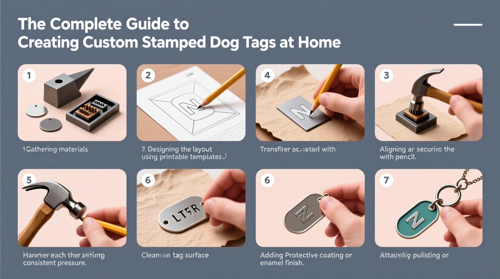 the complete guide to creating custom stamped dog tags at home