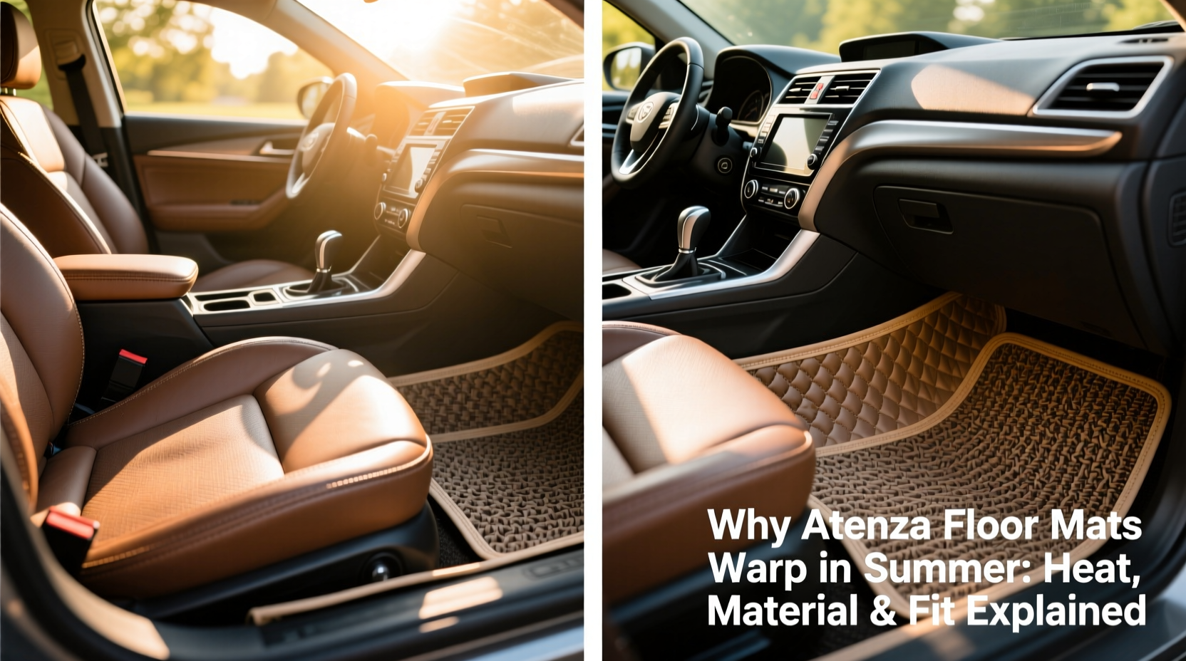 why atenza floor mats warp summer