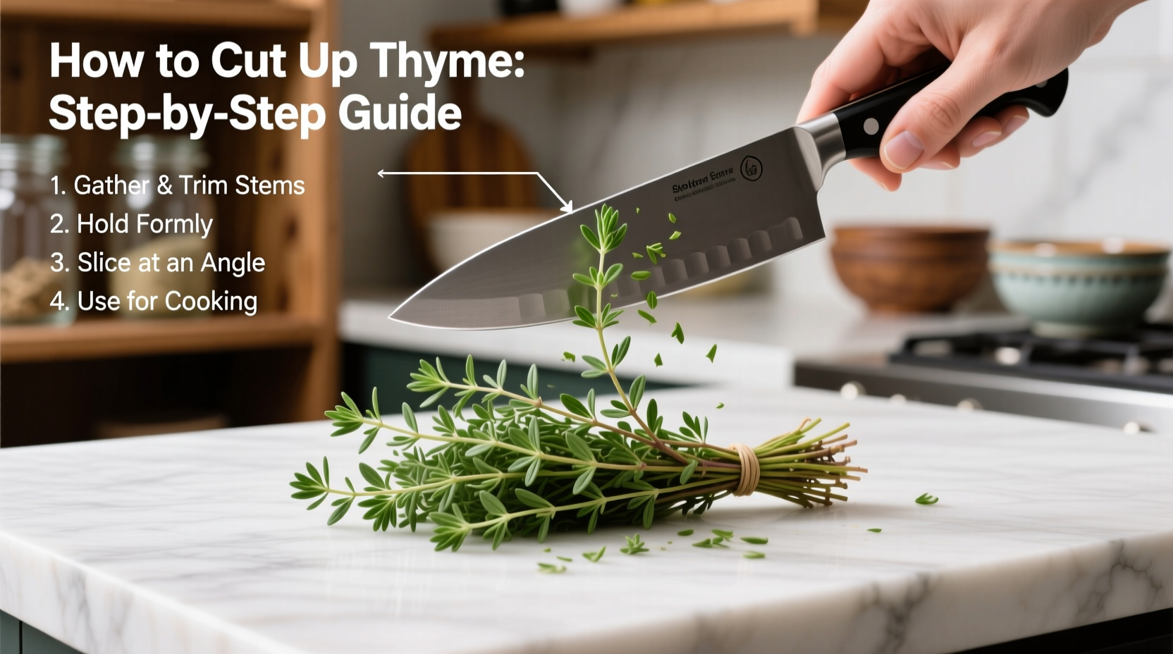 how to cut up thyme