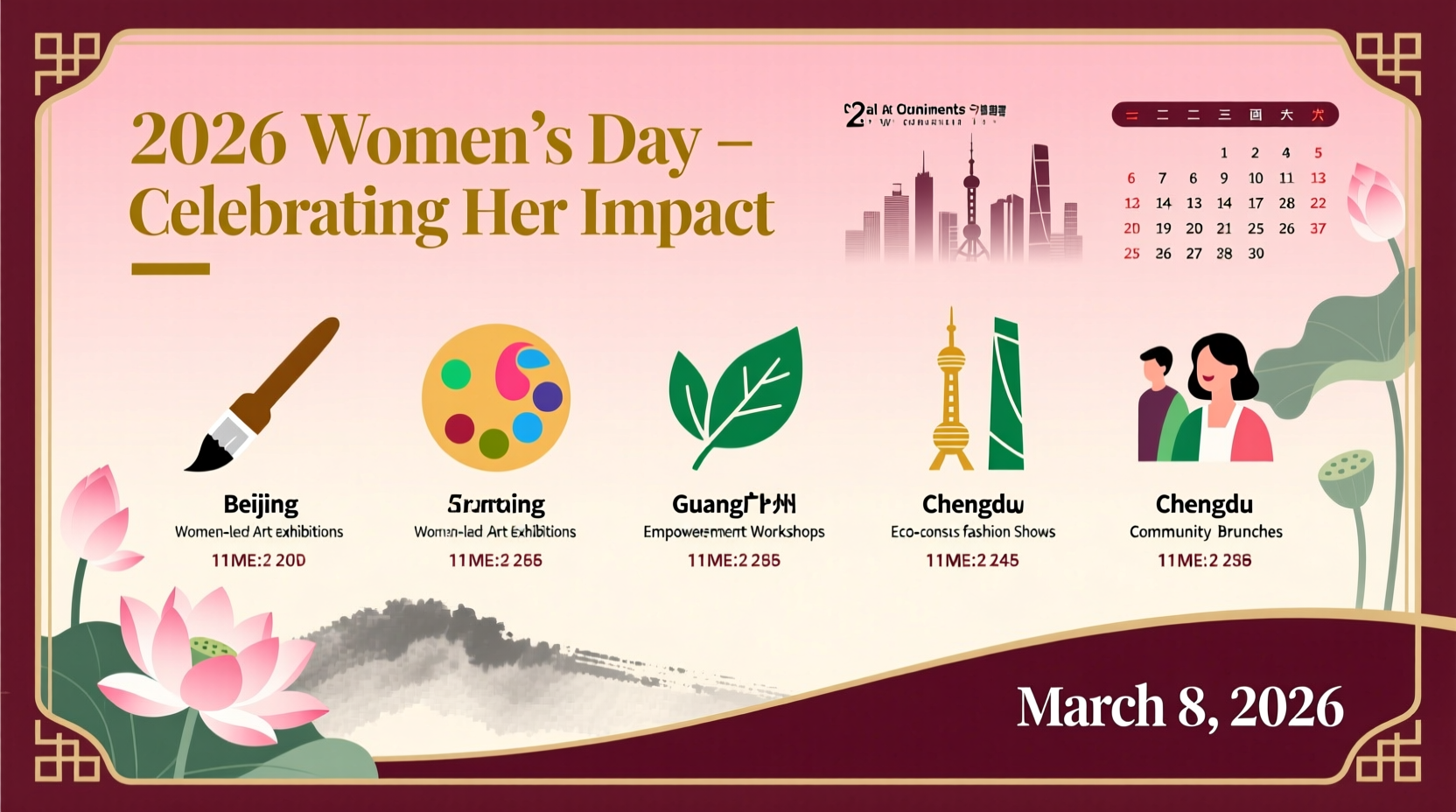womens day events near me