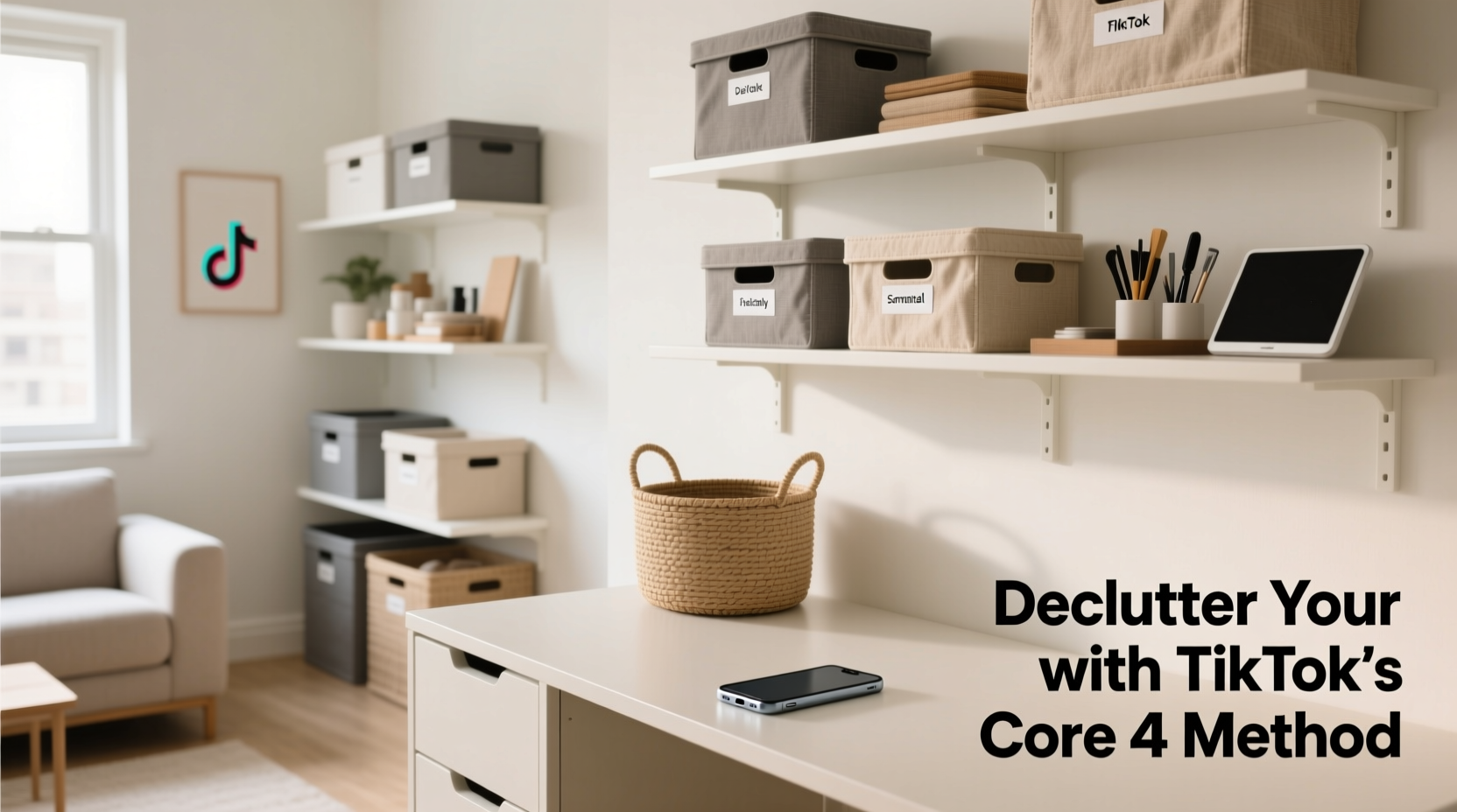 declutter your home with tiktoks viral core 4 method