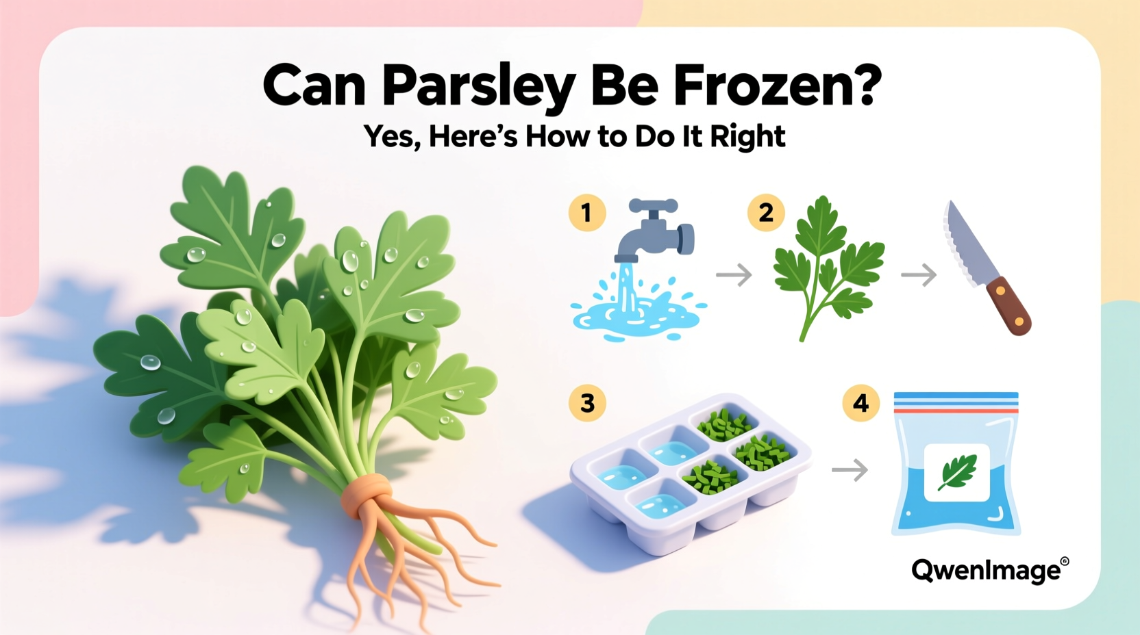 can parsley be frozen