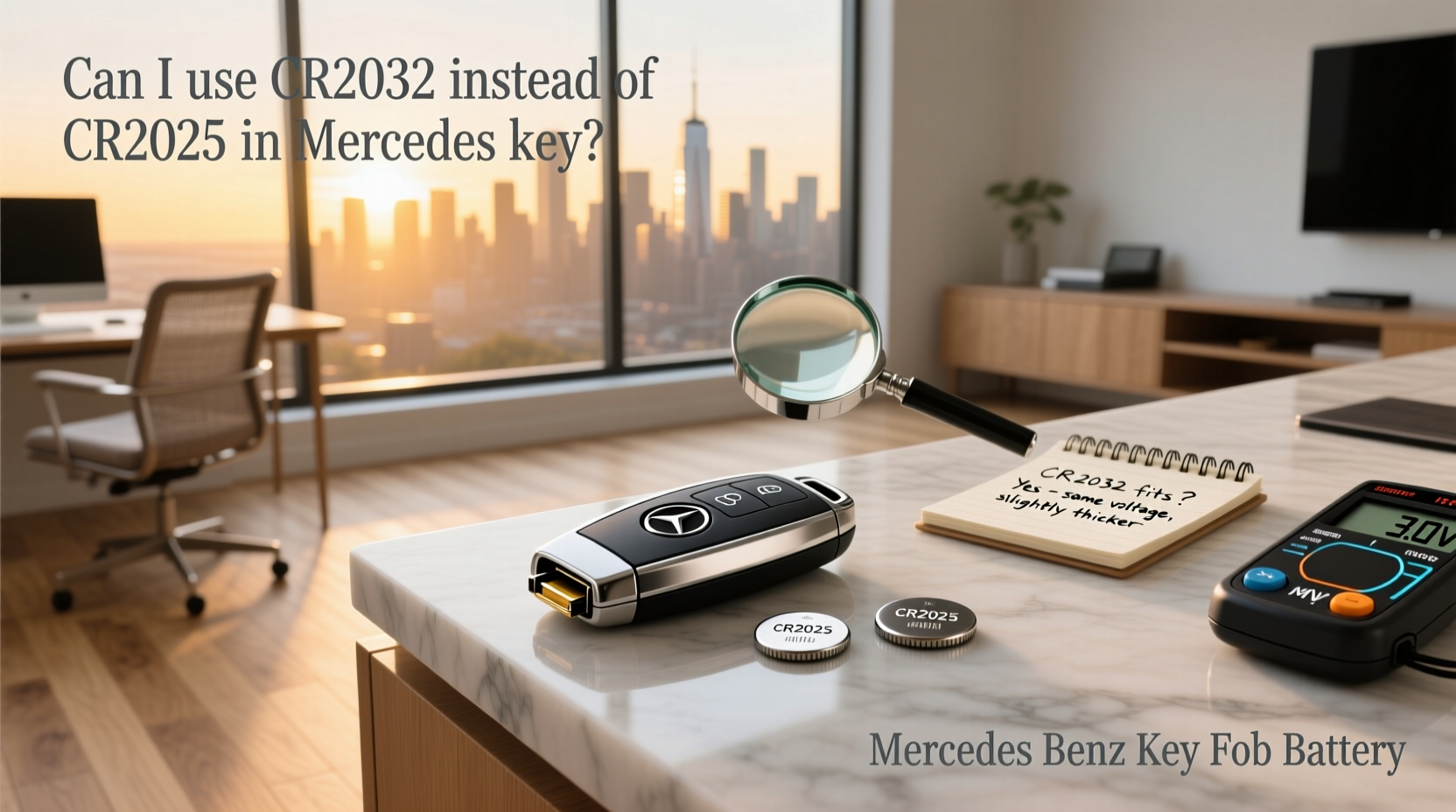 How to Choose Mercedes Key Fob Battery: CR2032 vs CR2025 Guide