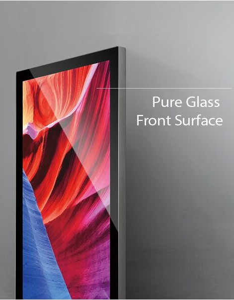 24英寸壁挂式 lcd 广告显示交互式 lcd 触摸屏 cms 软件数字标牌