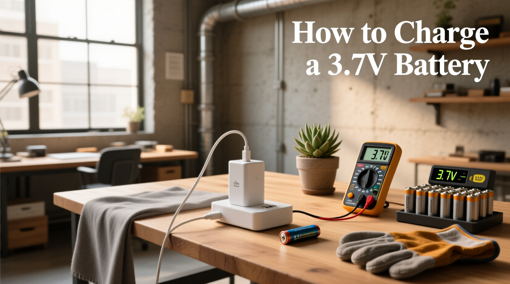 how to safely charge a 3.7v li ion battery