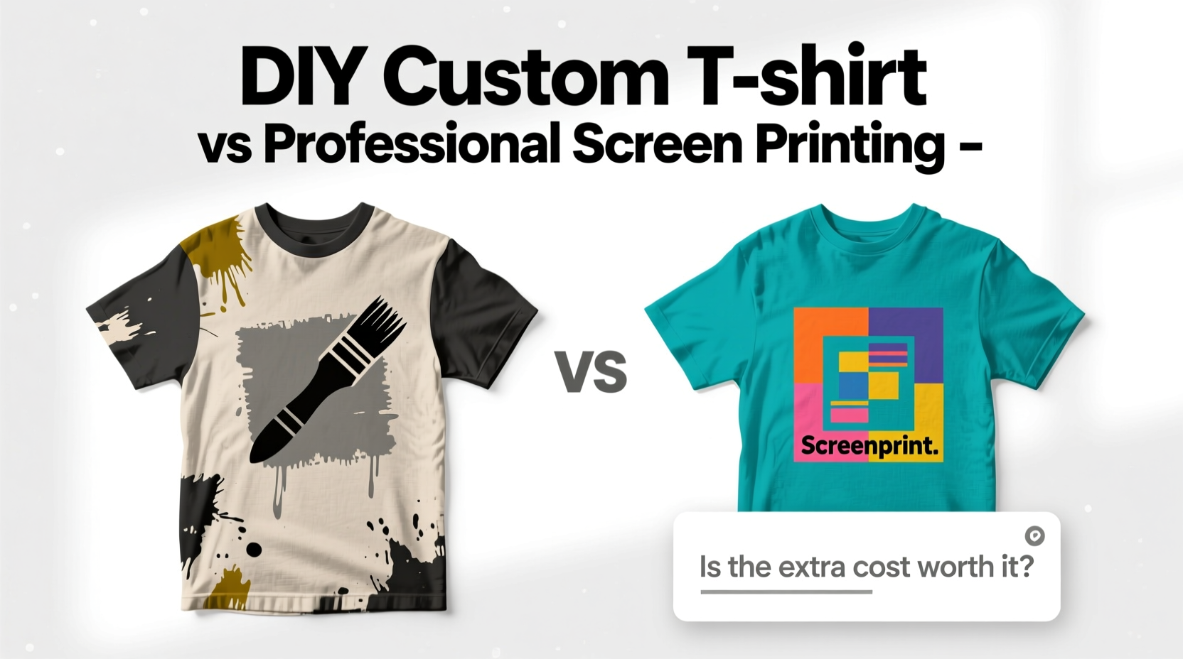 diy custom t shirt vs professional screen printing is the extra cost actually worth it