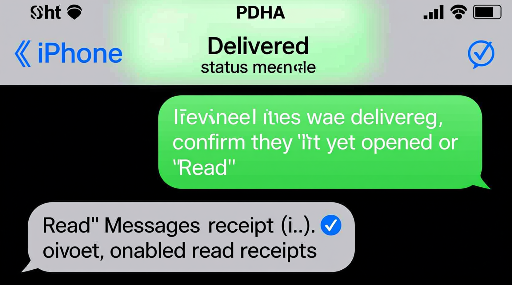 iphone messages does delivered mean they saw it if theres no read