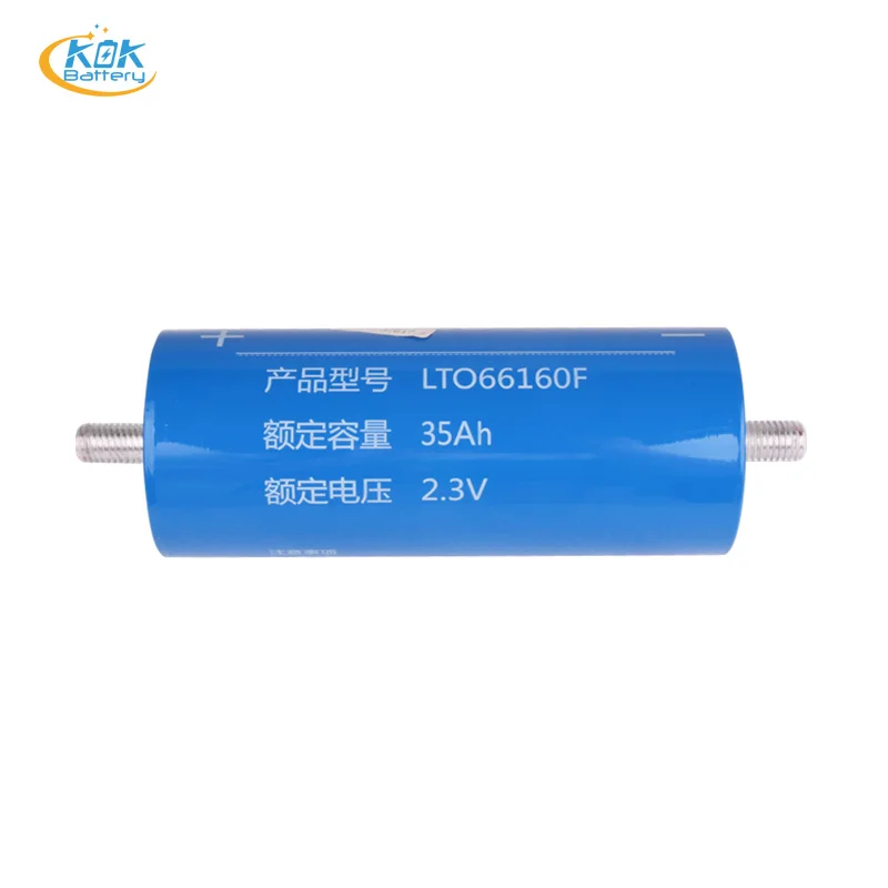 KOK Power New Yinlong 66160F 2.3V 35Ah Cylindrical 35Ah Solar Battery Storage System Titanate LTO Battery