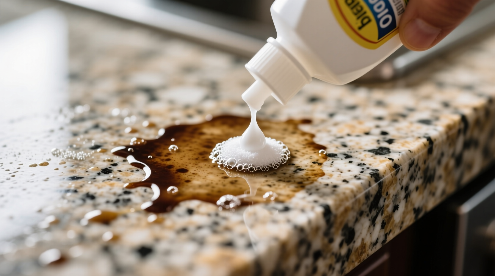 how to get stains out of granite