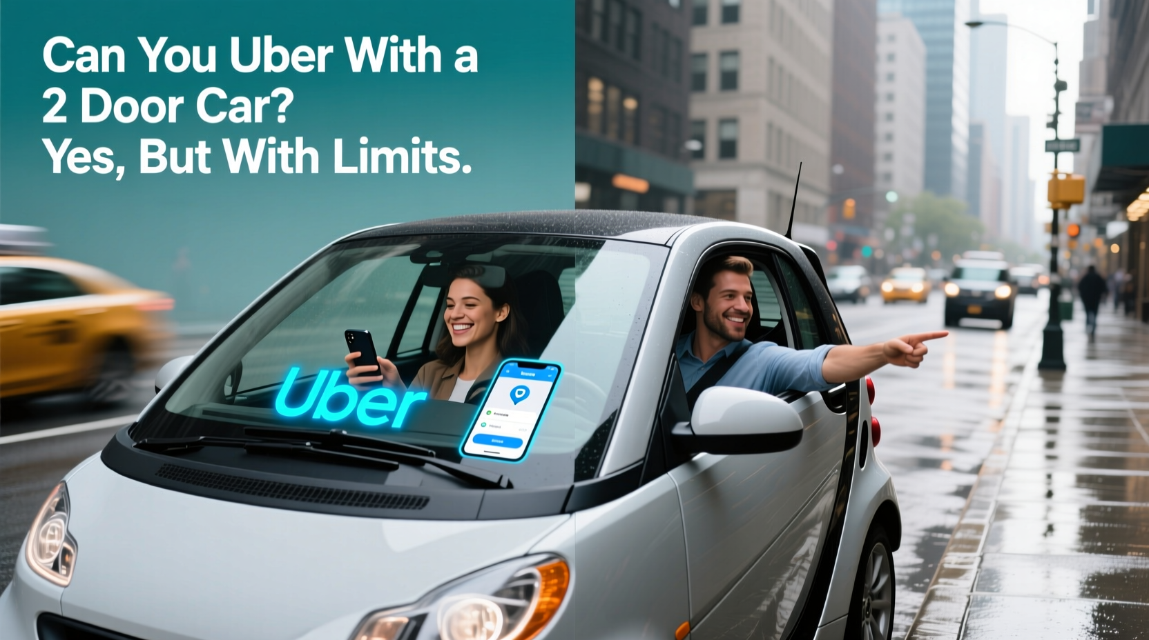 can you uber with a 2 door car