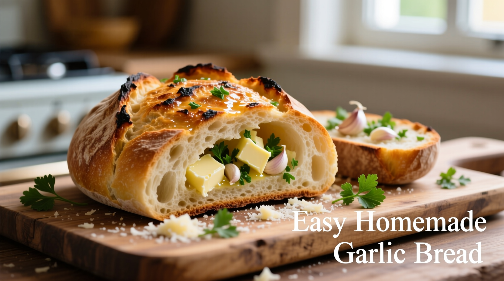 Easy Homemade Garlic Bread Recipe with Simple Ingredients