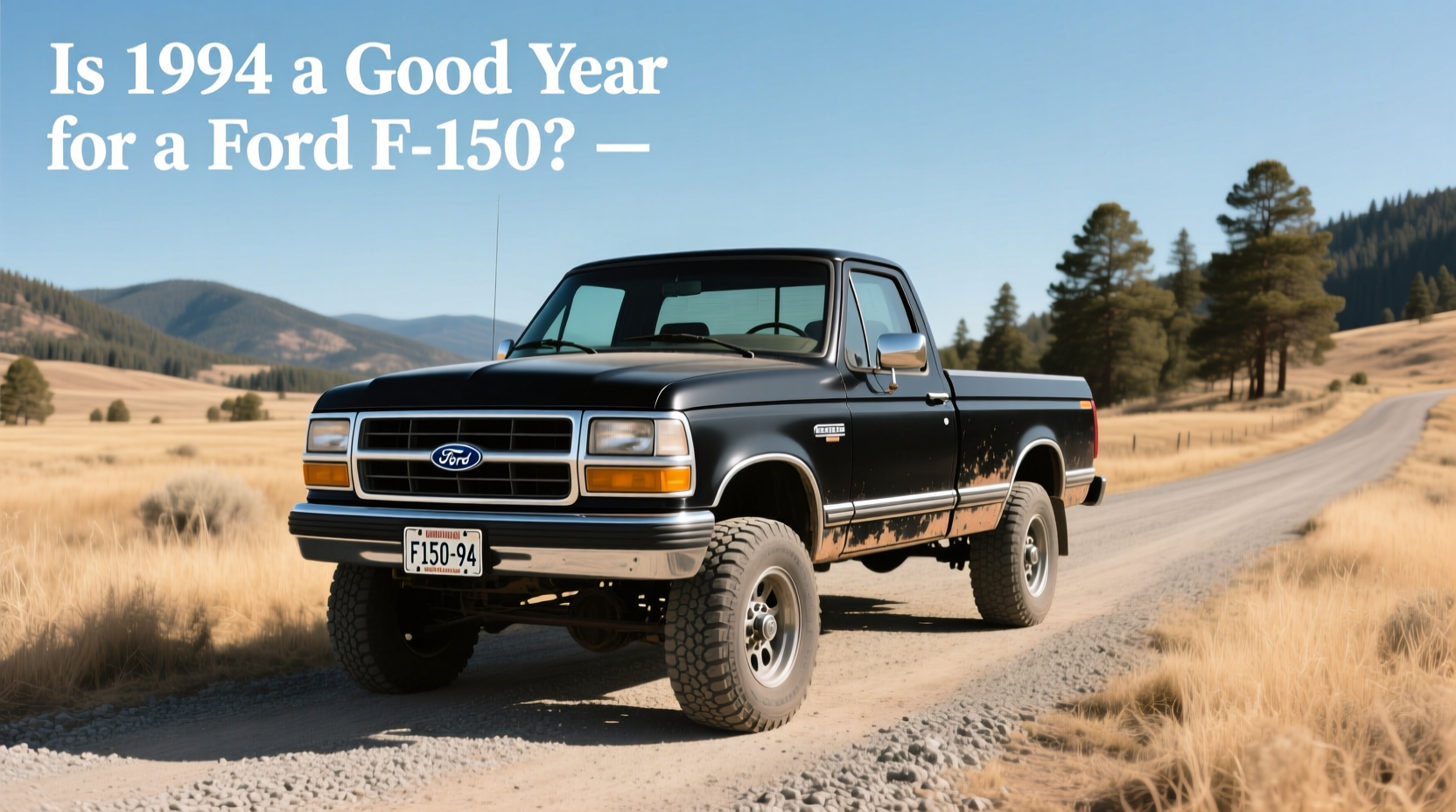 1994 Ford F-150 pickup truck parked on gravel