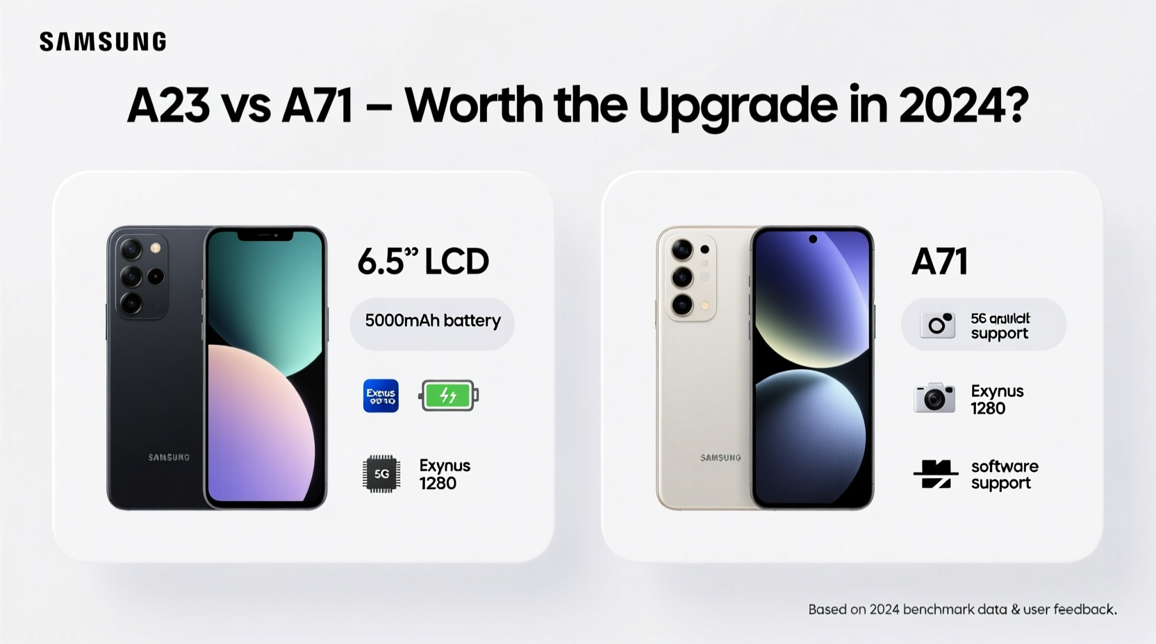 samsung a23 vs a71 is upgrading really worth it or is the a71 still good in current year