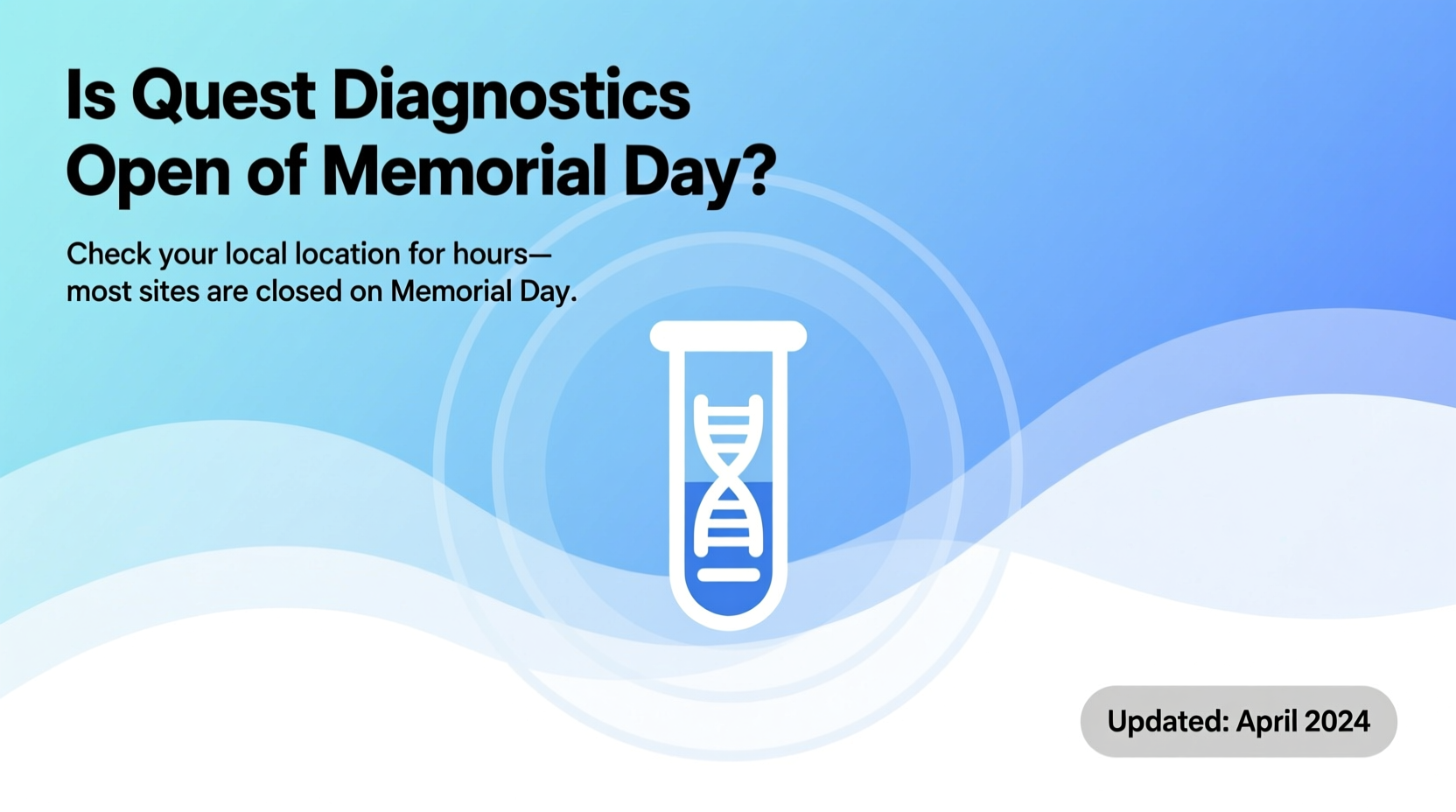 is quest diagnostics open on memorial day