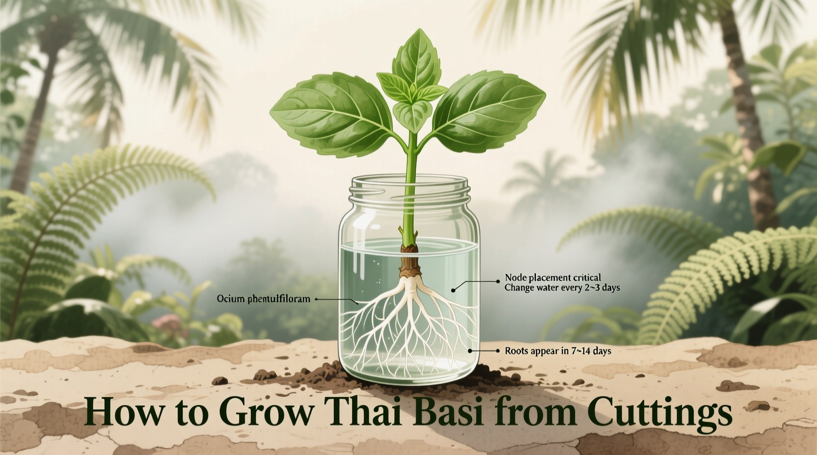 how to grow thai basil from cuttings
