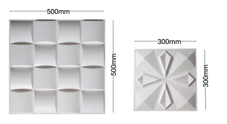 Waterproof Interior PVC Decorative 3D Wall Panels 1mm Shining Gold Diamond Design