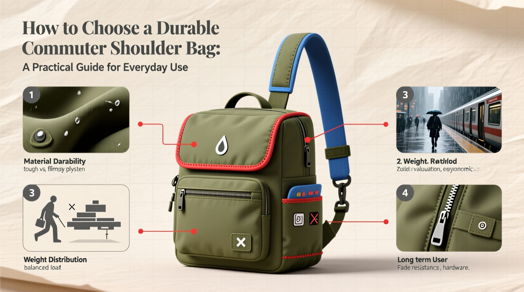 how to choose a durable commuter shoulder bag a practical guide for everyday use