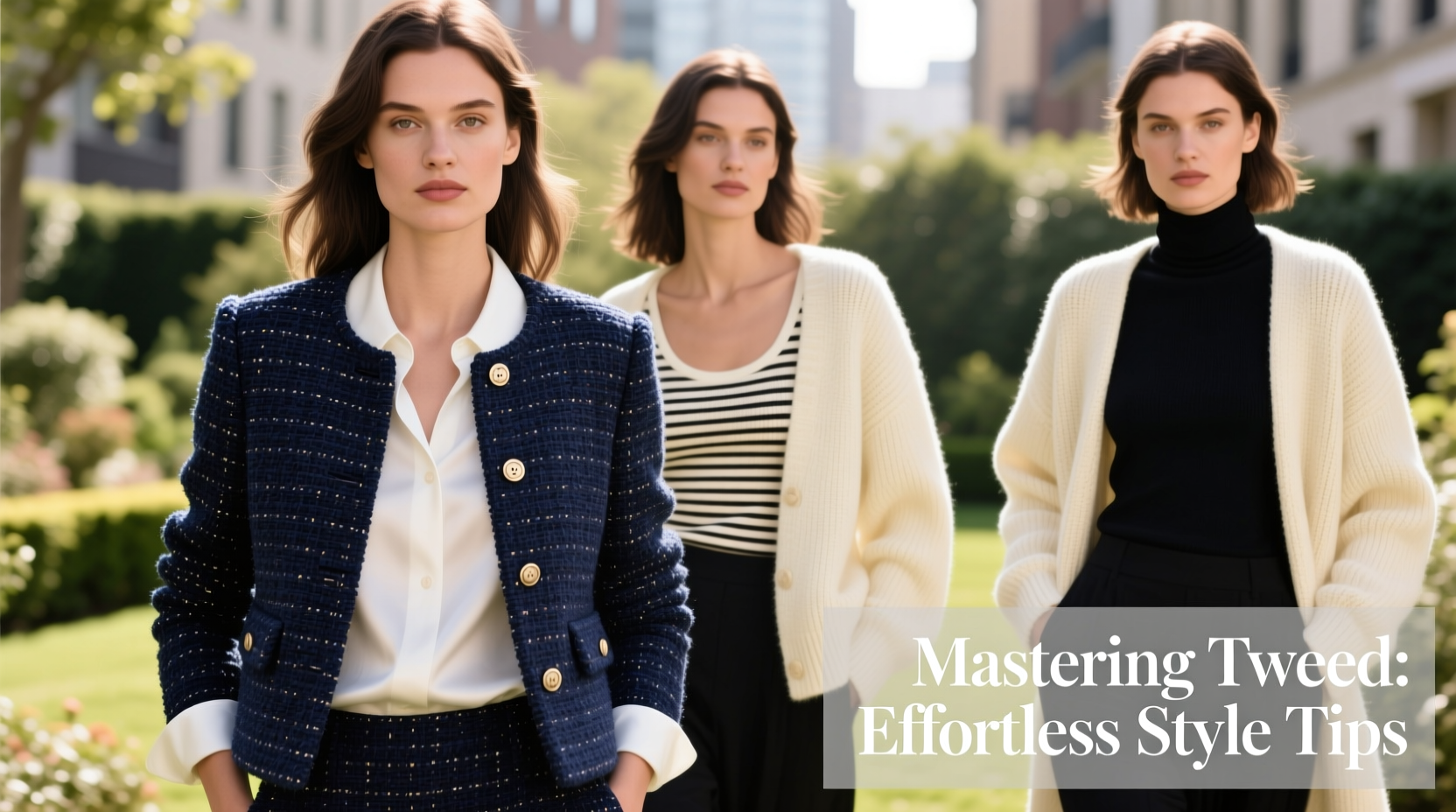 mastering tweed how to pair a tweed jacket with different tops for effortless style