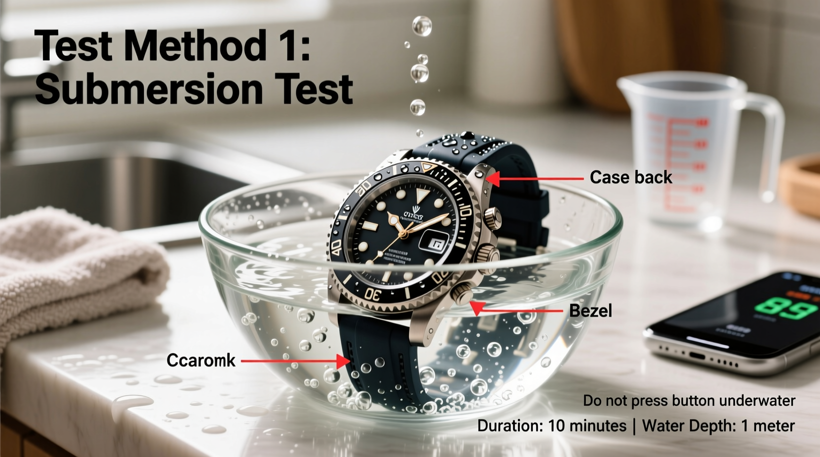 effective methods to safely test the waterproof feature of your sports watch at home