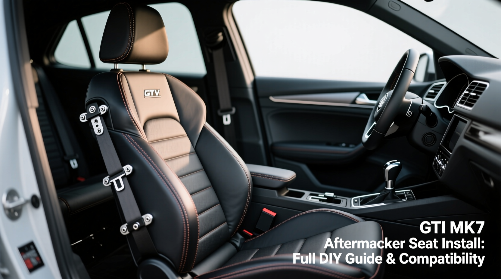 gti mk7 aftermarket seat install