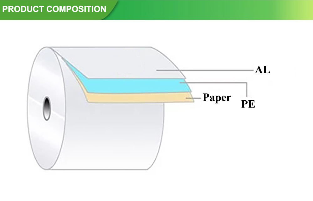 aluminium foil laminated paper for butter  ice cream wrapping packing