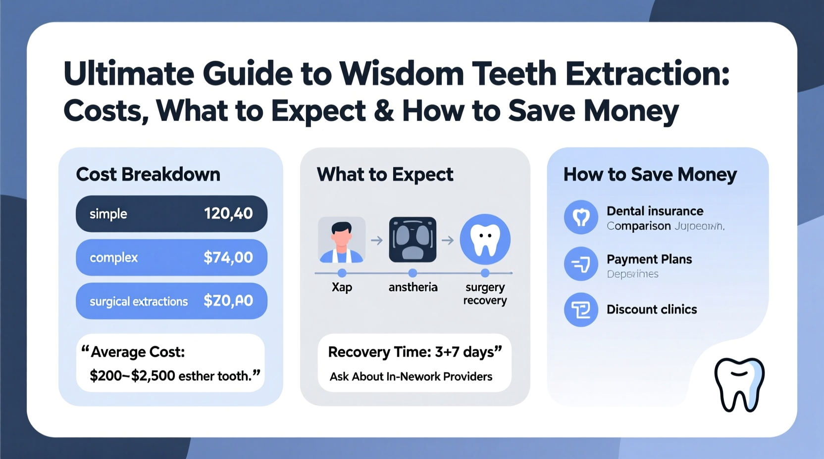 ultimate guide to wisdom teeth extraction costs what to expect and how to save money