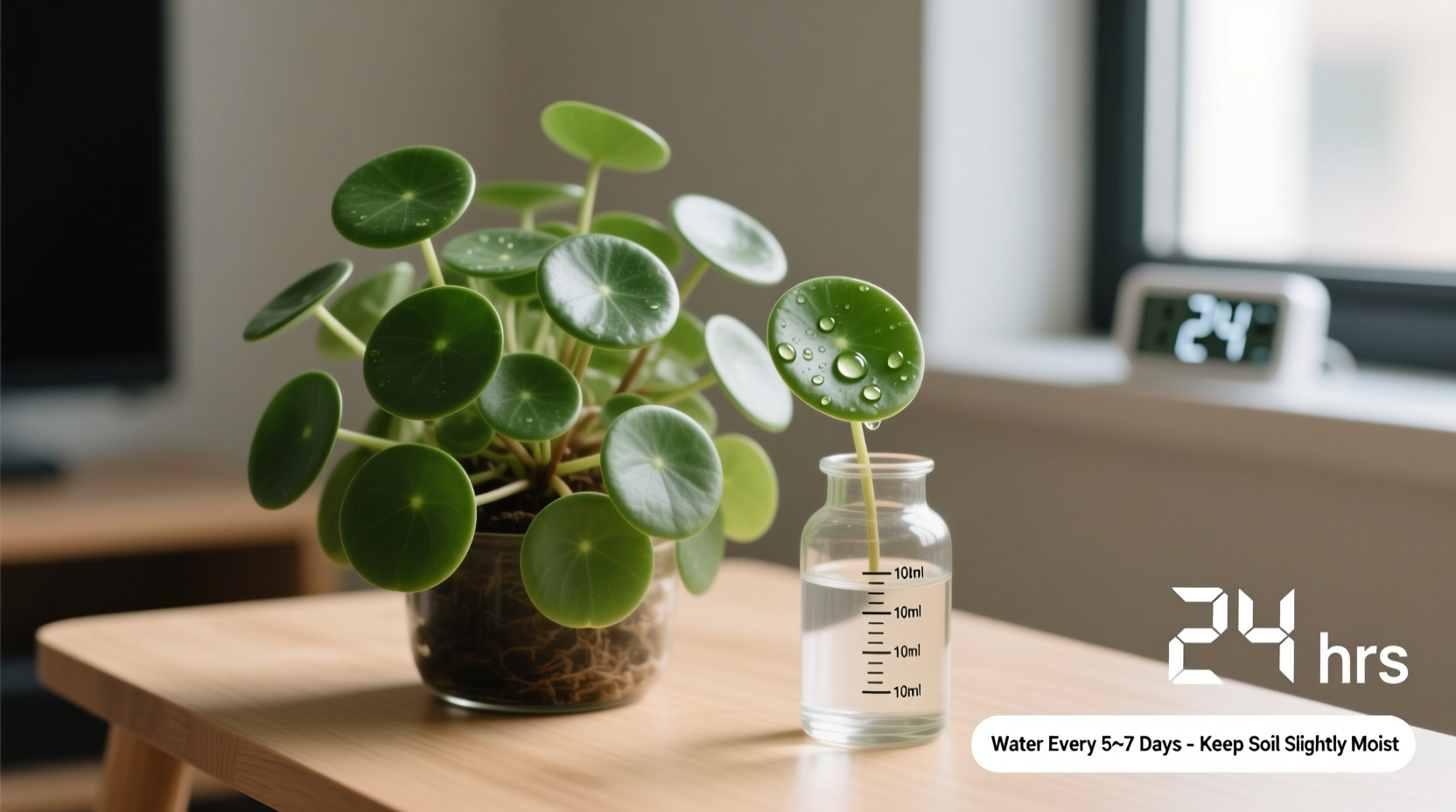 how much water does a money plant need