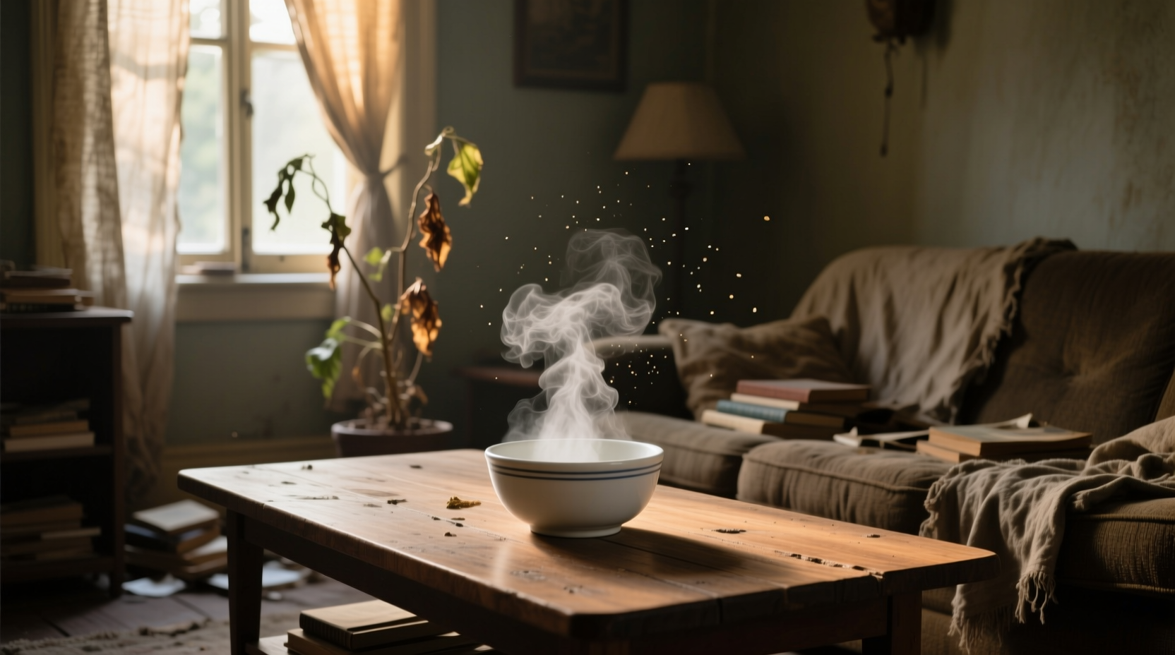 deodorize a room with a bowl of vinegar