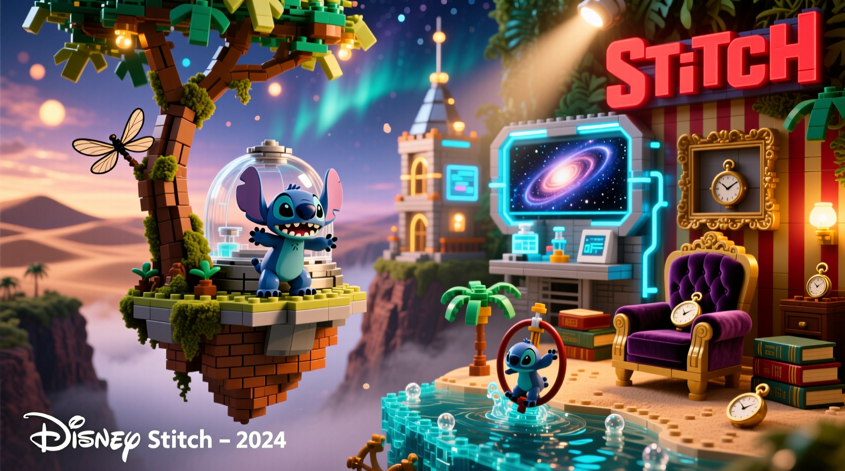 10 unique and eye catching ideas to display your completed disney stitch building block model