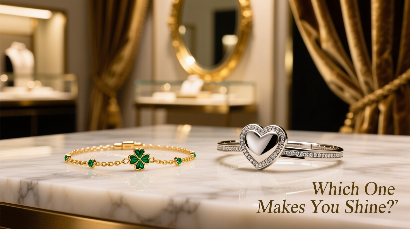 clover bracelet vs heart bracelet which one should i buy if i want to look rich