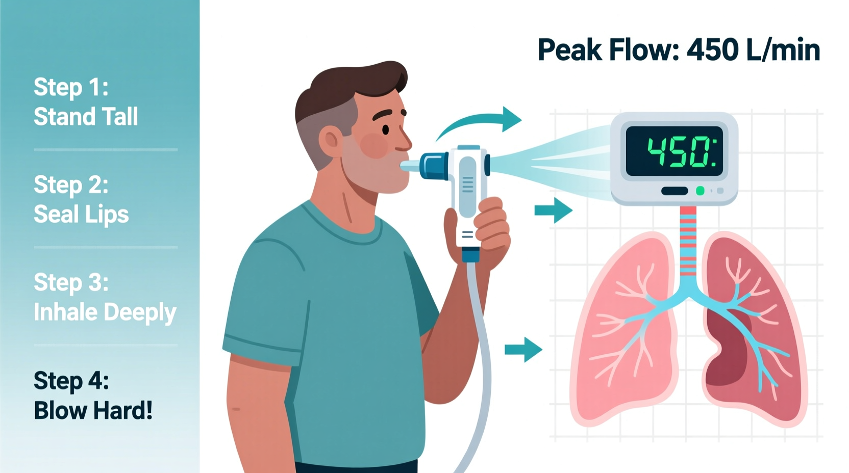 mastering peak flow meter measurements a step by step guide for accurate lung monitoring