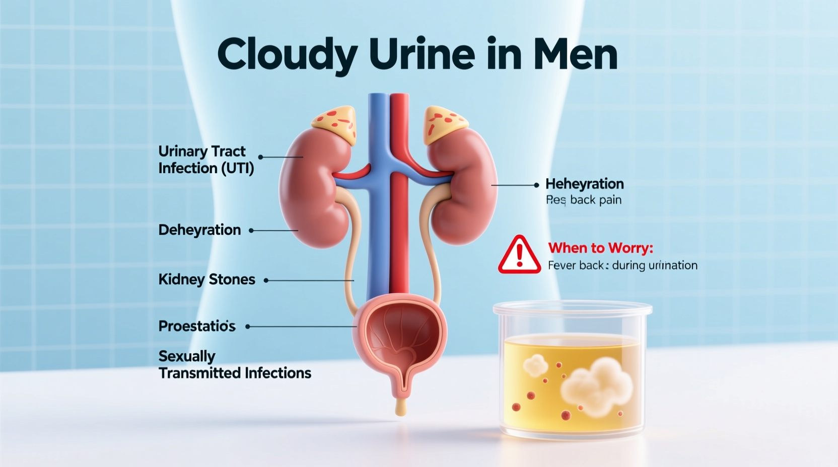 cloudy urine in men causes meaning and when to worry