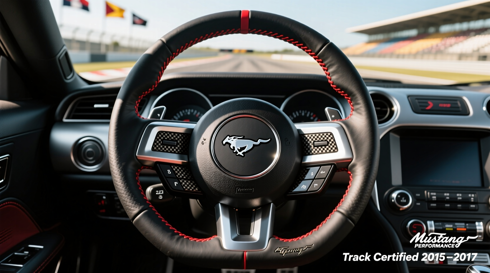 mustang steering wheel legal track 2015 2017