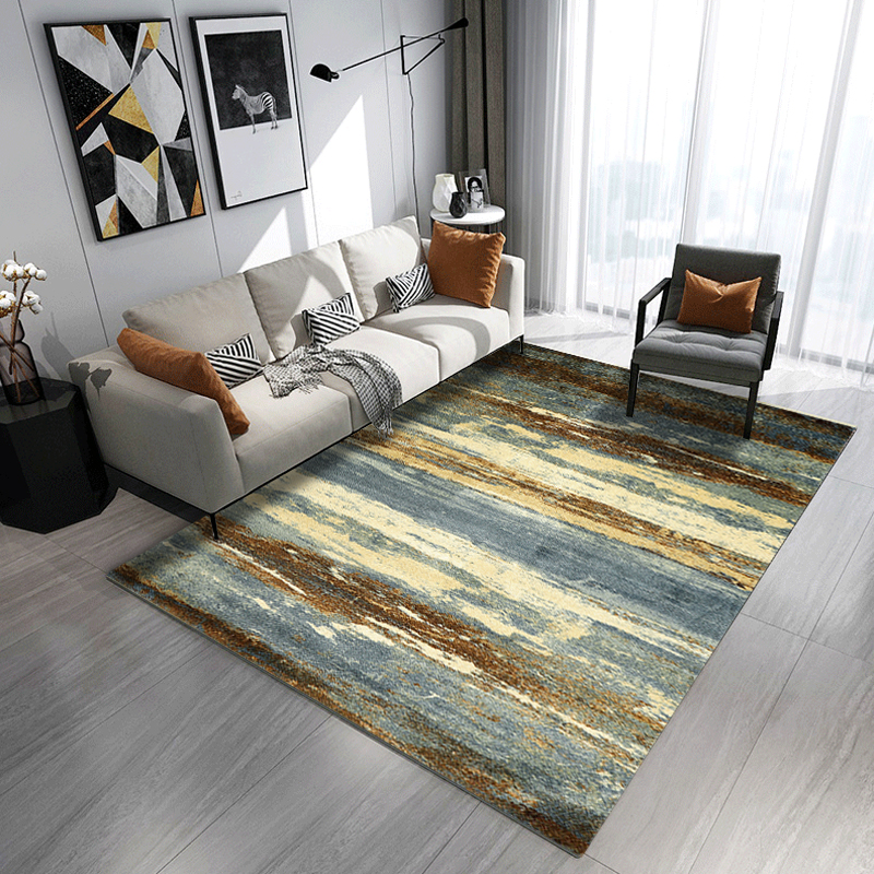 Fashionable elegant comfortable touching feeling carpet  polyester color exhibition mat living room carpet