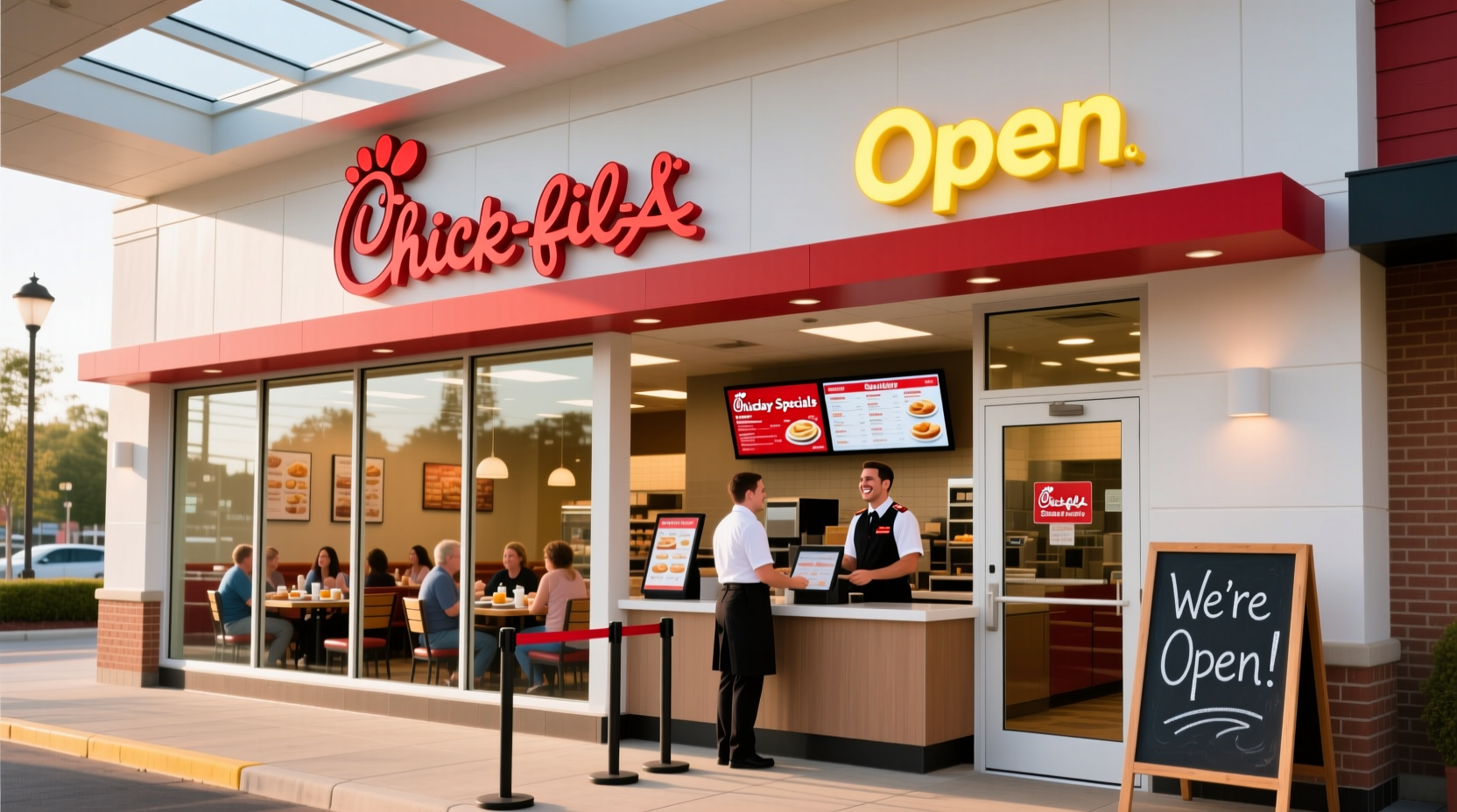 what chick fil a is open on sunday