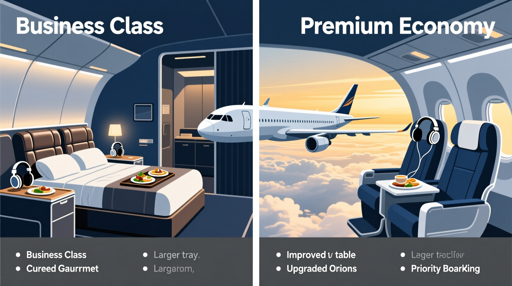 business vs premium economy 8hr