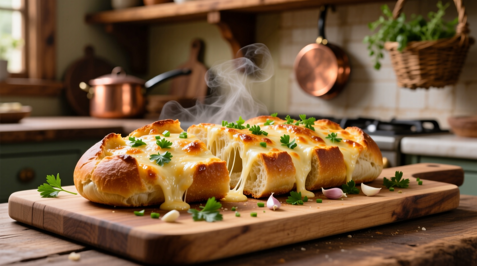 cheesy garlic bread lays