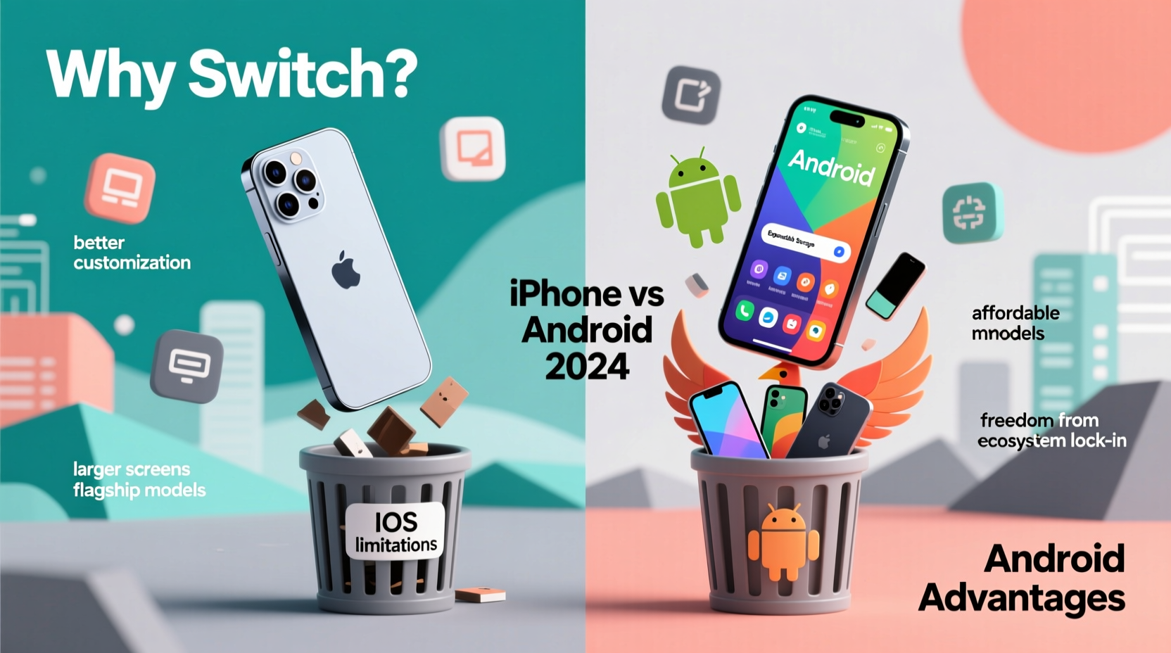 why are people ditching iphones for androids now