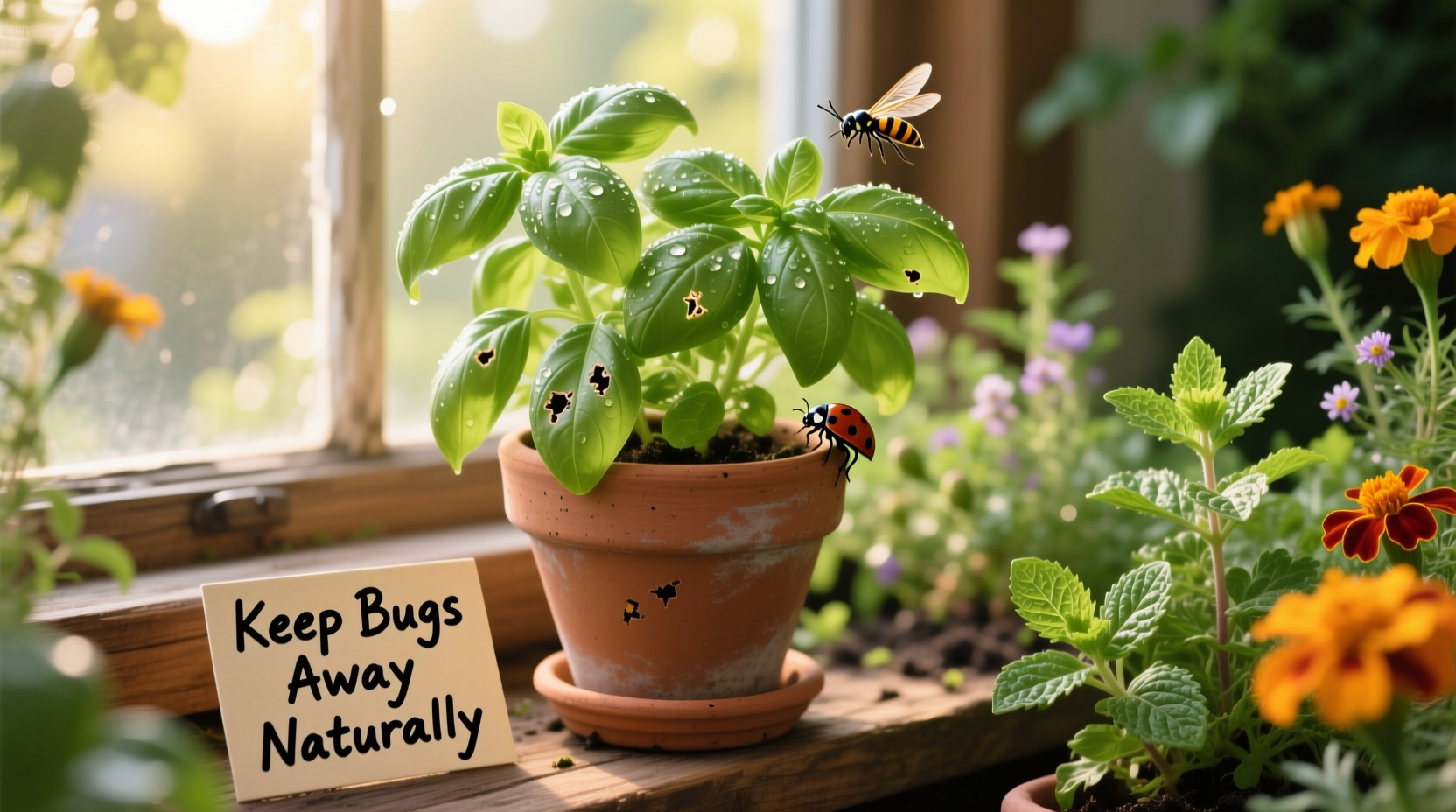 how to keep bugs from eating basil
