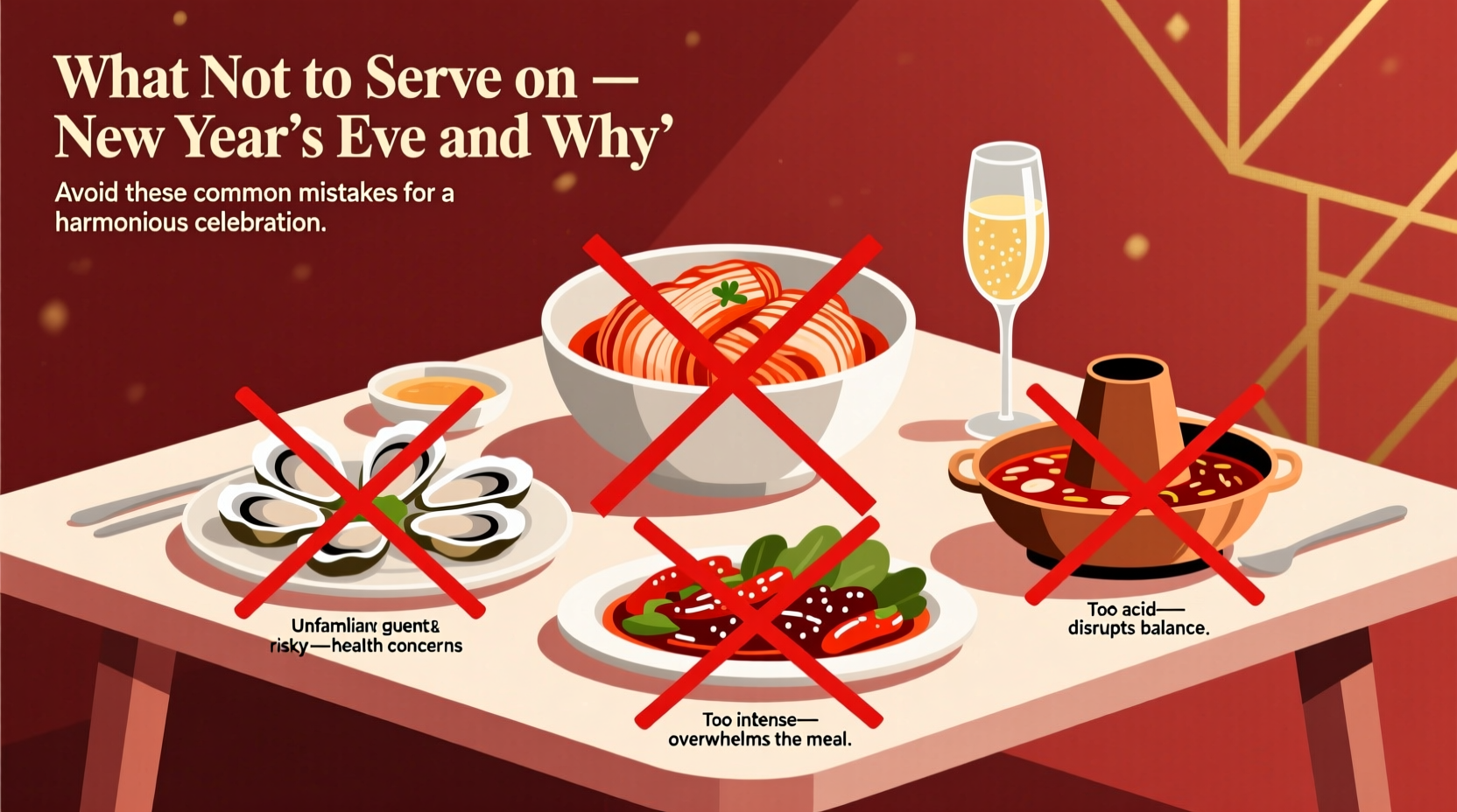 what not to serve on new year