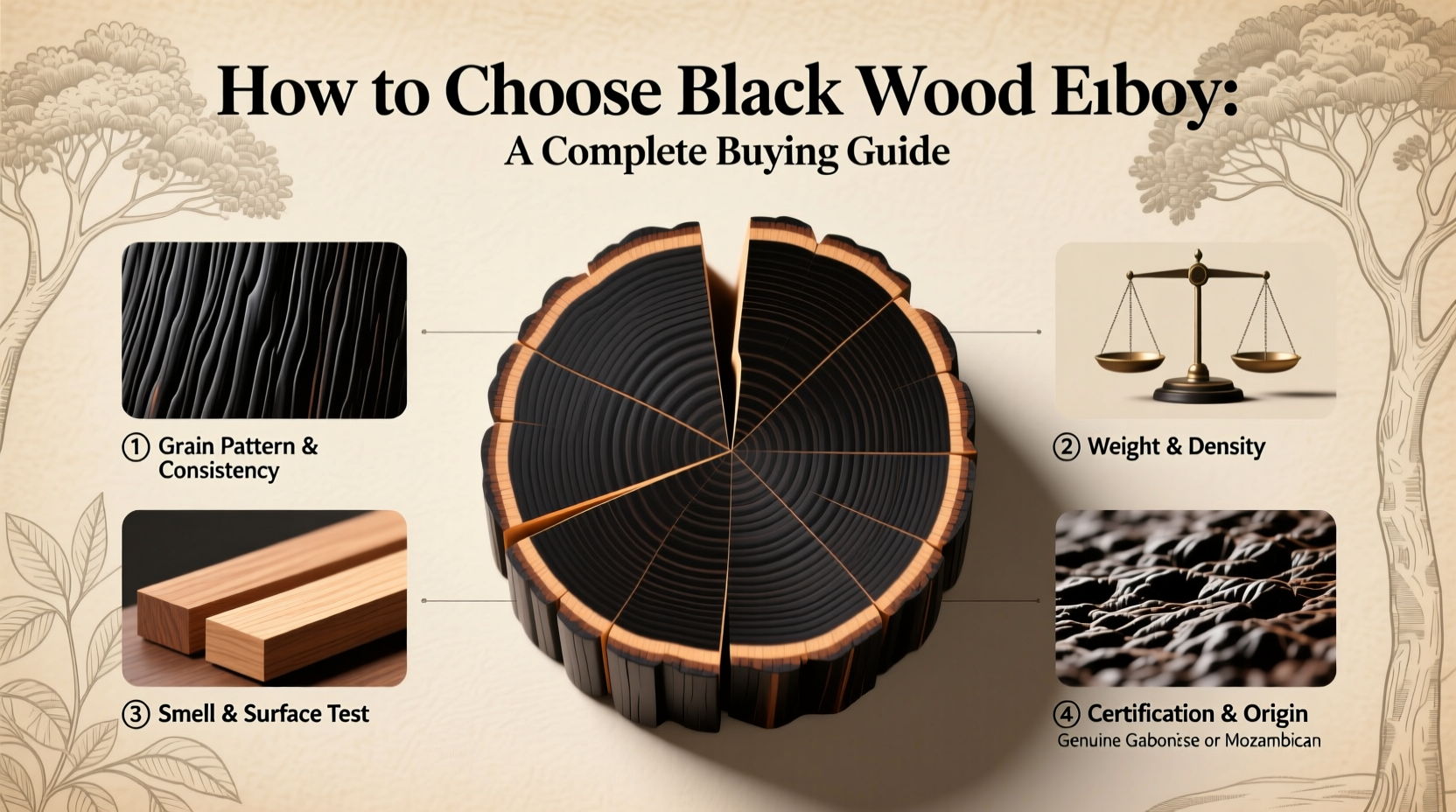 black wood ebony