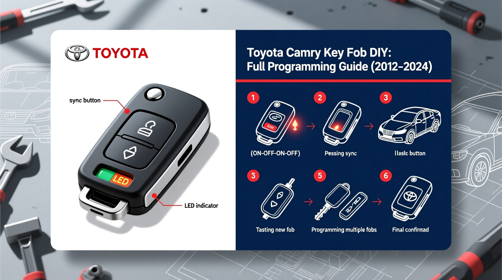 toyota camry key fob diy