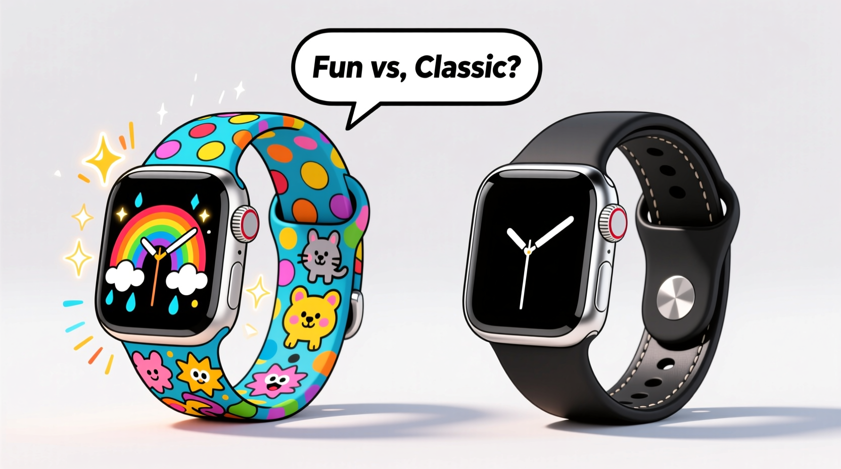 cartoon vs official smartwatch bands are the fun designs worth it or is classic better