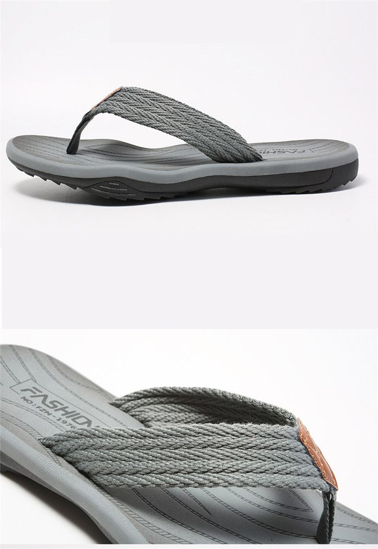 EVA Flip Flops Mens 2020 Summer Beach Casual Shoes Non-slide Male Slippers