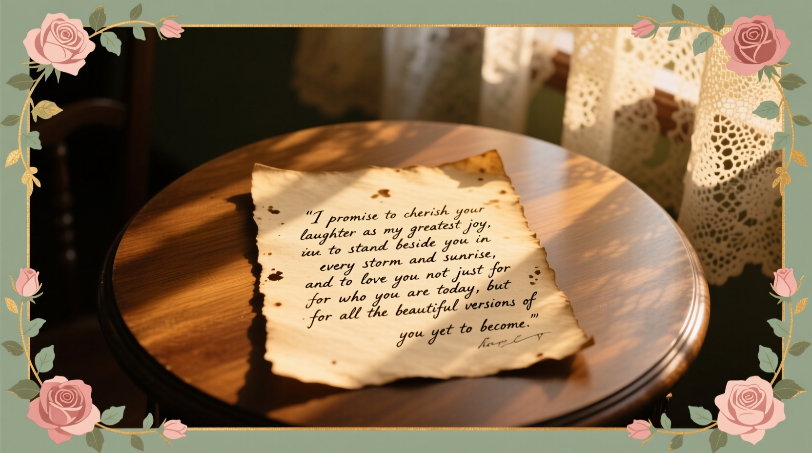 how to write wedding vows for her