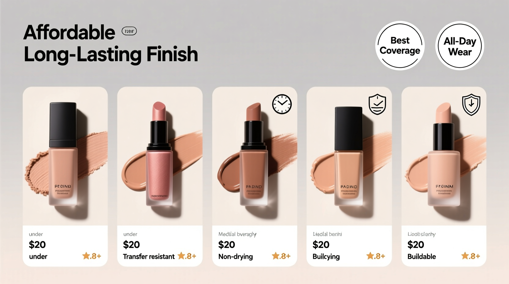 affordable options for the best makeup for coverage with lasting finish