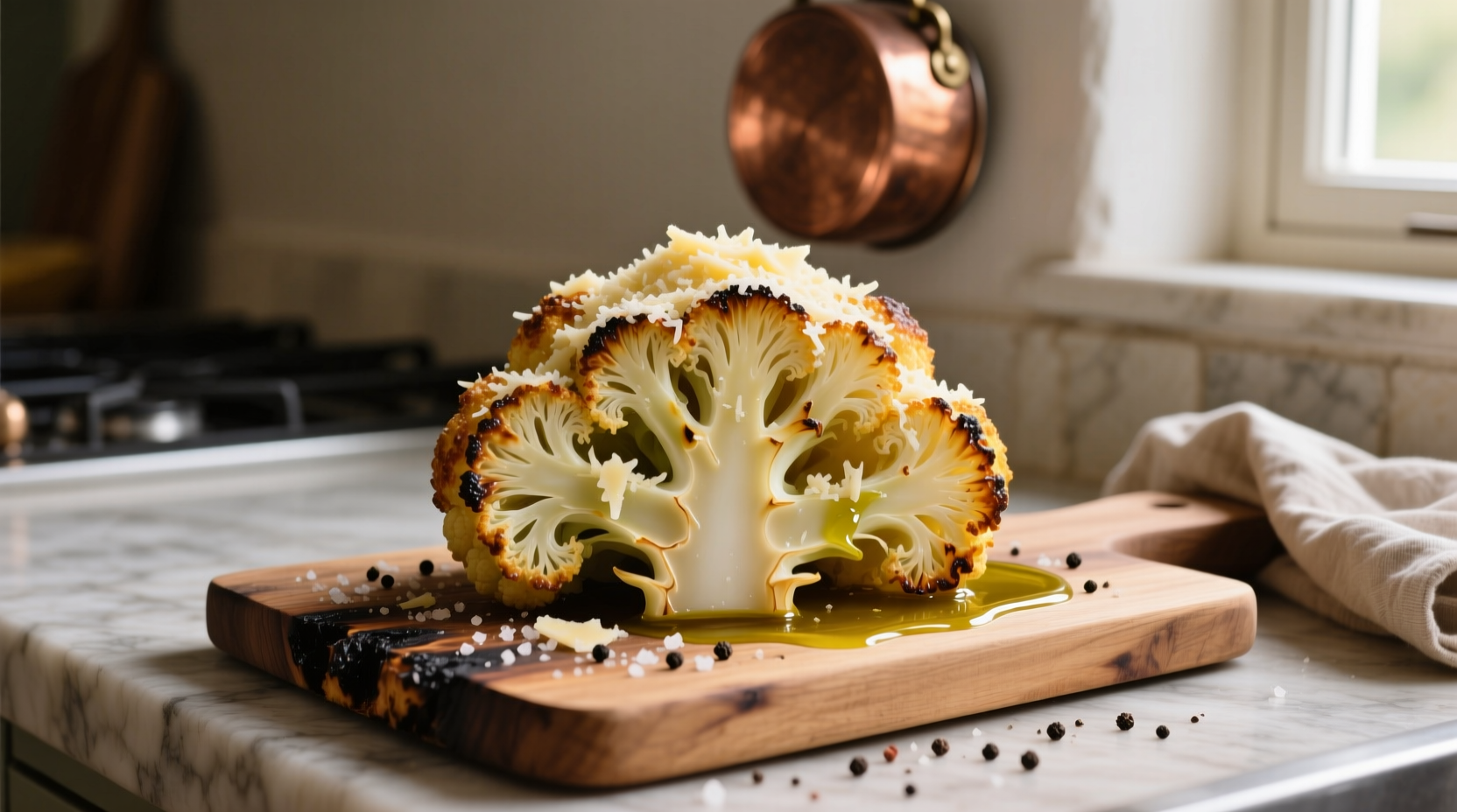 Perfect Roasted Cauliflower with Parmesan Recipe in 35 Minutes