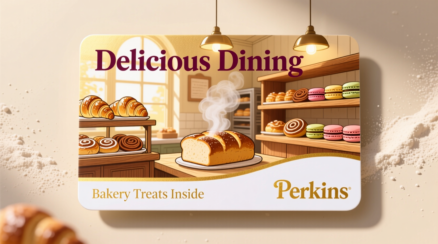 perkins gift cards delicious dining bakery treats inside